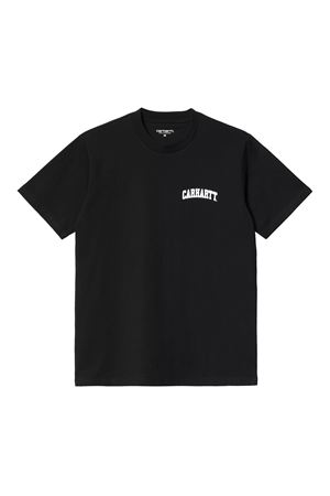 S/S University Script T-shirt in cotone nero CARHARTT WIP | I0348520D2